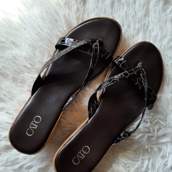 Cato Cork Wedge Sandals - Picture 12 of 16